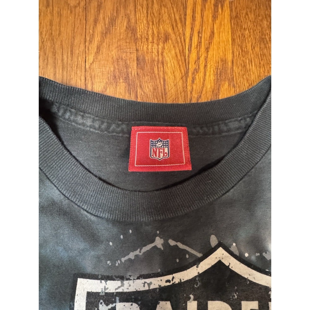 Vintage Oakland Raiders Tie Dye Splash Mens Medium T-Shirt Single Stitch NFL - Picture 3 of 9